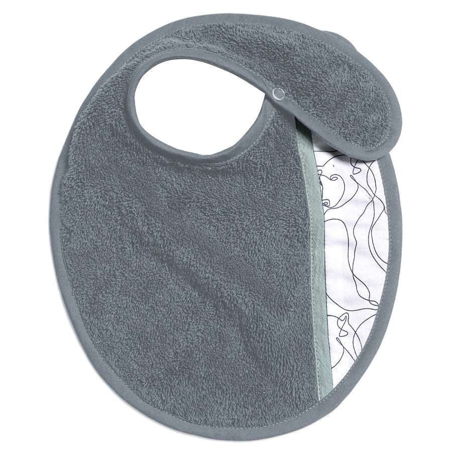 MOVBAV-_1 Maman ourse - Bavoir - liseré vert